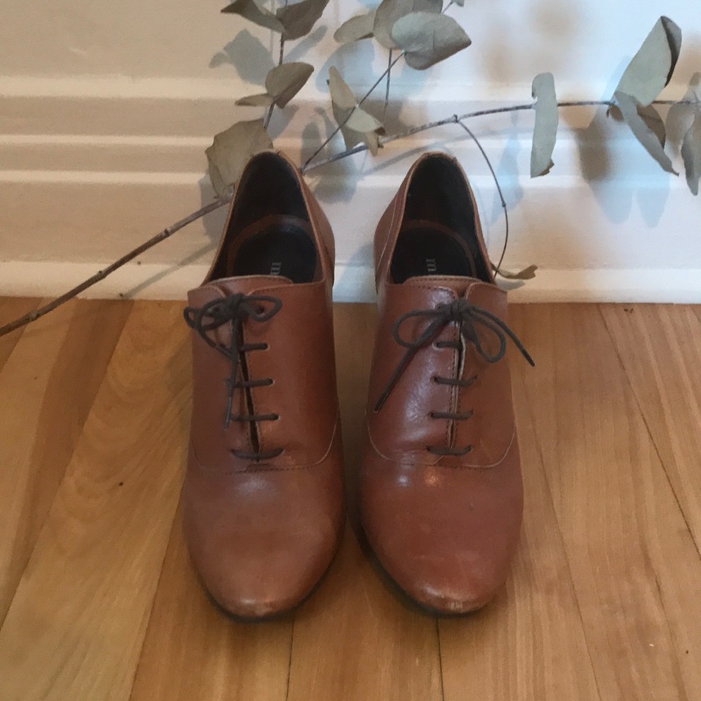 Minelli leather high heels boots